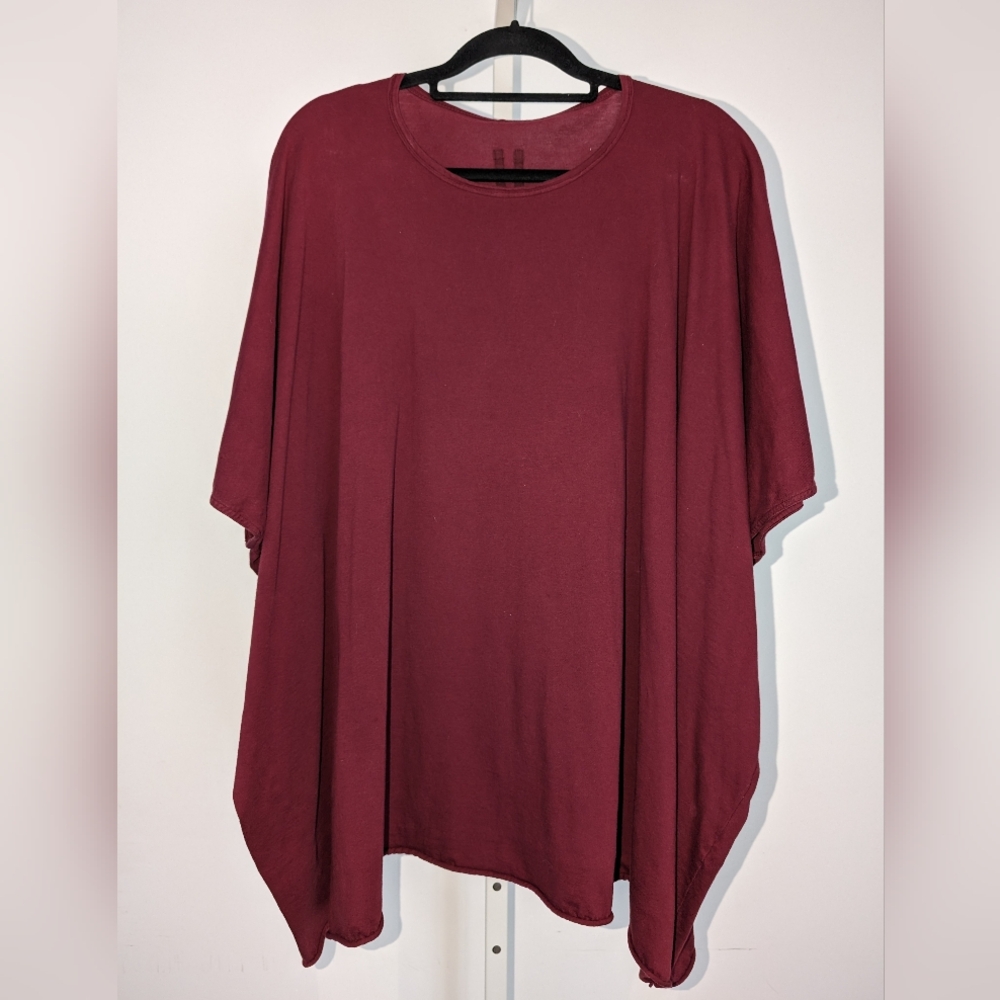 Rick Owens DRKSHDW T-shirt in Bruise (Dk Red) One Size